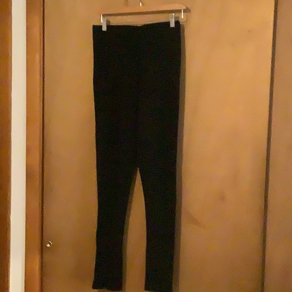 Black stretch pants